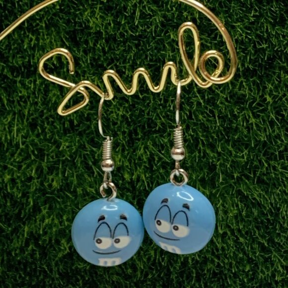 M & M Earring, Candy Earring, Gift Idea, Funny Food Earring, Silly Earring - Picture 4 of 5